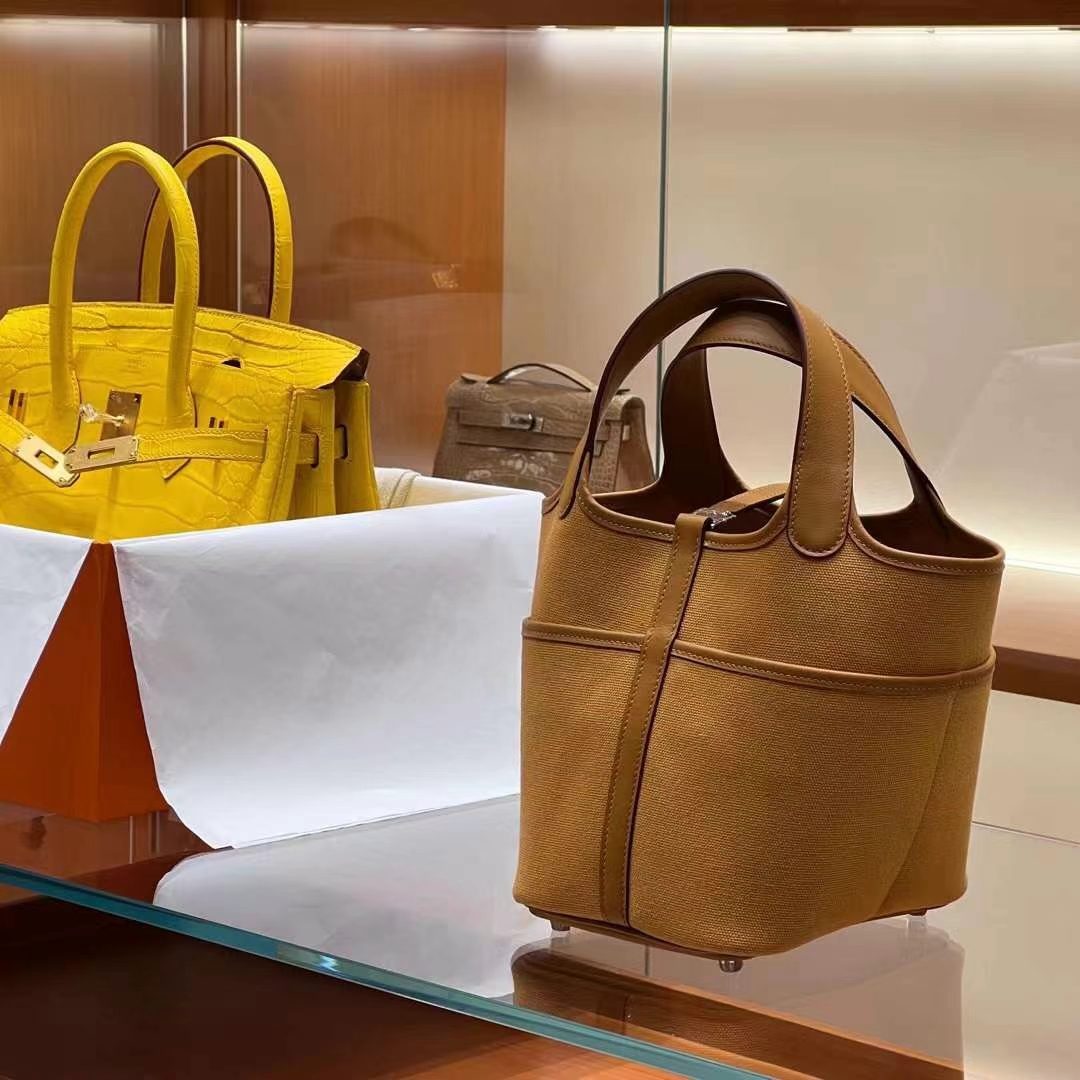 HERMES Factory Picotin cargo 18cm CK37 Full handmade