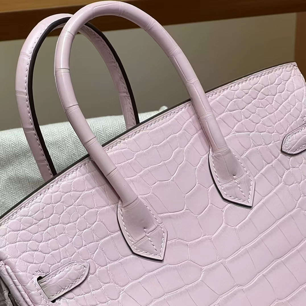 HERMES  Birkin 25CM 3Q  Alligator GHW Full handmade fatory