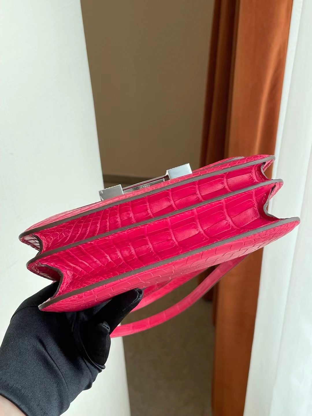 Constance 18cm I6 Rose Extreme Alligator Crocodile