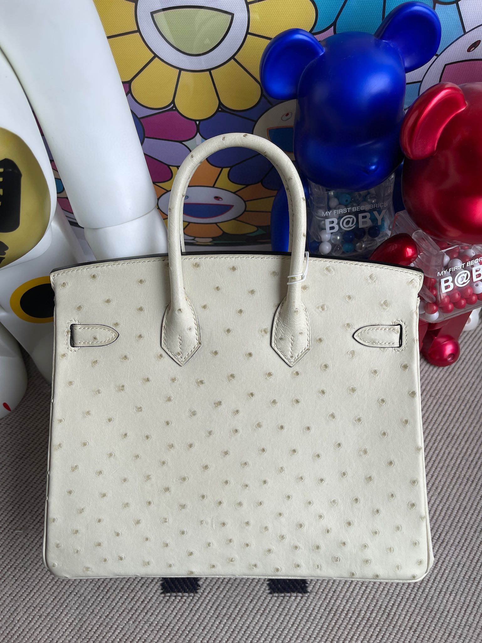 Hermes Birkin 25CM South Africa Klein Karoo Ostrich 3C Parchemin Gold Hardware Full HandMade